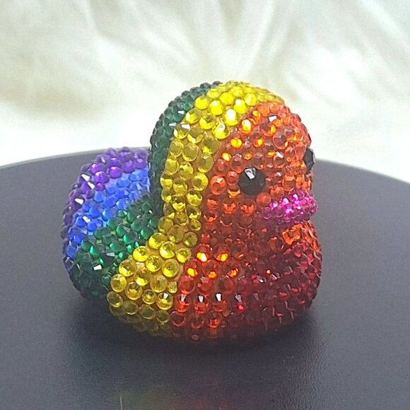 Rainbow Rubber Duck, Pride Duck, Colorful Jeep Duck, Unique Gift, Bling/Bedazzle - Picture 7 of 8